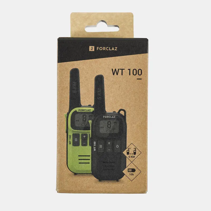 Forclaz Par Walkie-talkies Recargables USB - 5 Km - WT100 4 Forclaz Par Walkie-talkies Recargables USB - 5 Km - WT100 - Imagen 2