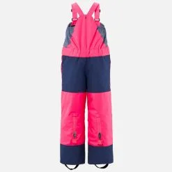 WEDZE PETO DE ESQUÍ NIÑOS CÁLIDO E IMPERMEABLE - 500 PNF ROSA FLUO Y AZUL MARINO -Regattas Tienda peto de esqui nios calido e impermeable 500 pnf rosa fluo y azul marino 3
