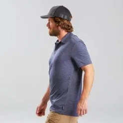 Polo Manga Corta Montaña Y Trekking Viaje Forclaz 500 Hombre Lana Merina Azul -Regattas Tienda polo manga corta montaa y trekking viaje forclaz 500 hombre lana merina azul 4