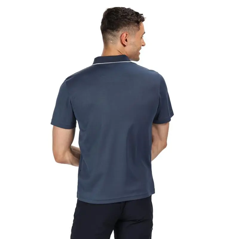 Regatta Polo Maverick V Activo Para Hombre Denim Oscuro 4 Regatta Polo Maverick V Activo Para Hombre Denim Oscuro - Imagen 2