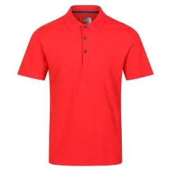 Regatta Polo Sinton Para Hombre Verde Pacífico -Regattas Tienda polo sinton para hombre rojo fuego