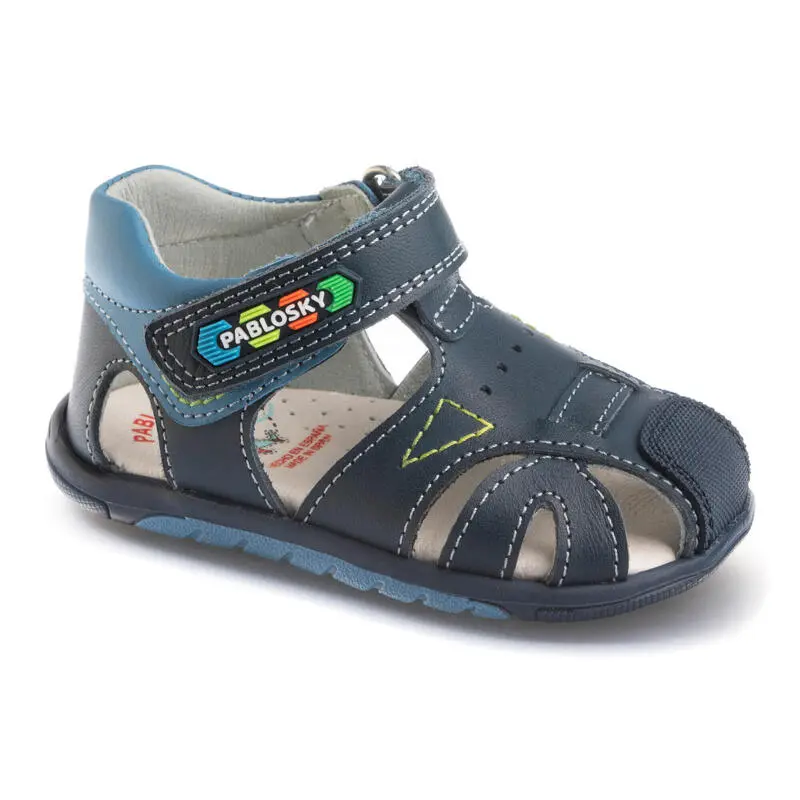 Sandalias De Marcha Deportiva De Piel De Bebé Niño PABLOSKY En Azul Marino 3 Sandalias De Marcha Deportiva De Piel De Bebé Niño PABLOSKY En Azul Marino