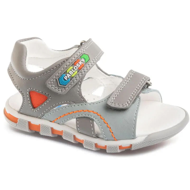 Sandalias De Marcha Deportiva De Piel De Bebé Niño PABLOSKY En Gris 3 Sandalias De Marcha Deportiva De Piel De Bebé Niño PABLOSKY En Gris