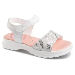 Sandalias De Marcha Deportiva De Piel De Niña PABLOSKY En Blanco