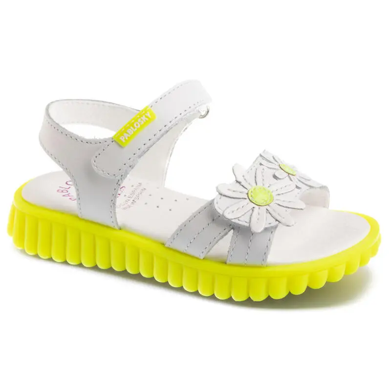 Sandalias De Marcha Deportiva De Piel De Niña PABLOSKY En Blanco 3 Sandalias De Marcha Deportiva De Piel De Niña PABLOSKY En Blanco