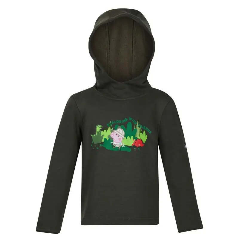 Regatta Sudadera De Peppa Pig Selva Para Niños/Niñas Caqui Oscuro 3 Regatta Sudadera De Peppa Pig Selva Para Niños/Niñas Caqui Oscuro