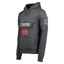 GEOGRAPHICAL NORWAY Sudadera Norway Niños Montaña Y Trekking Gymclass Gris Capucha