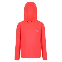 Regatta Sudadera Polar Eugina Con Capucha Para Niños Niñas Coral Fuego