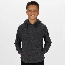 Regatta Sudadera Polar Ligera Kade Con Capucha Para Niños Niñas Gris Jaspeado Seal -Regattas Tienda sudadera polar ligera kade con capucha para nios nias gris jaspeado seal 3