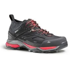 Zapatillas De Montaña Y Trekking Impermeables Hombre Quechua MH900 Negro
